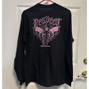 Smith & Wesson Womens Long Sleeve T-Shirt  Medium - Pink Pistols Respect NWT